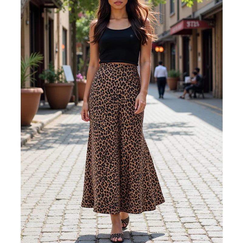 Saville Satin Midi Skirt
