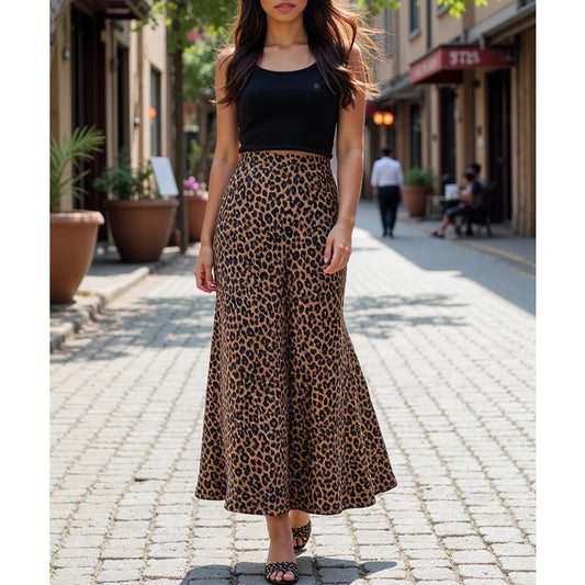 Saville Satin Midi Skirt