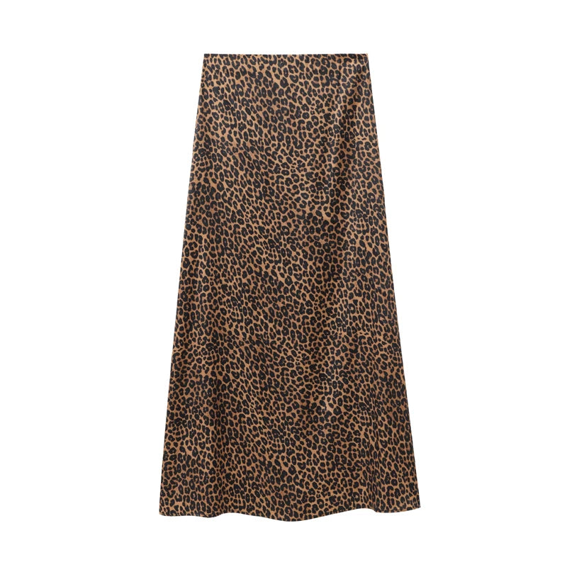 Saville Satin Midi Skirt