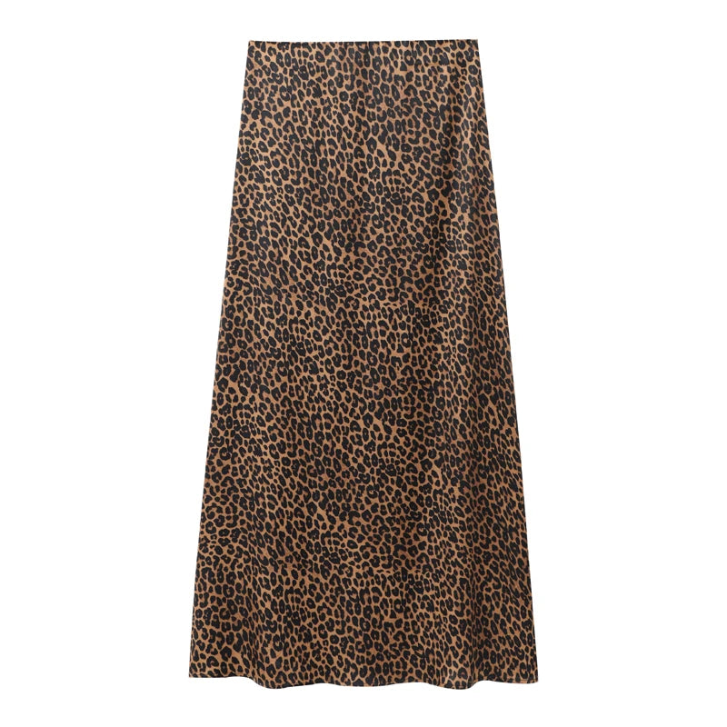 Saville Satin Midi Skirt